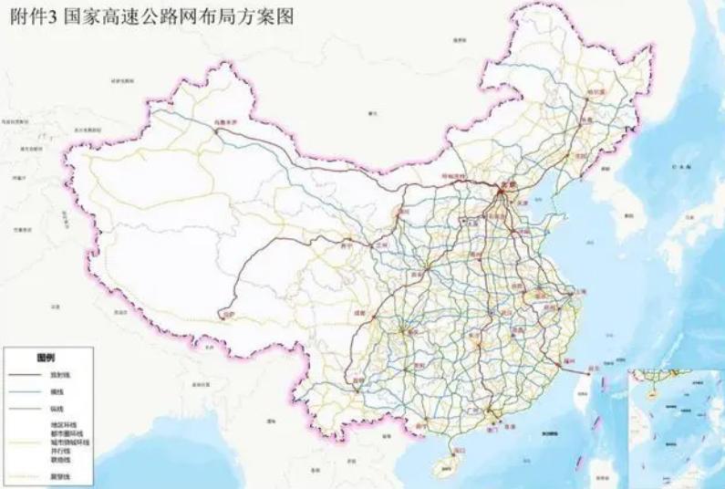 中国最新高速公路地图