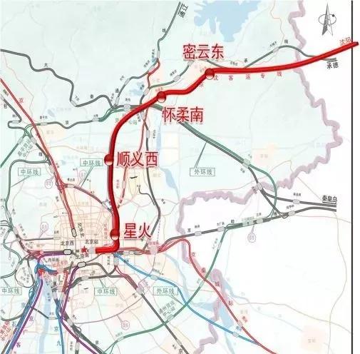 京唐高铁最新线路图